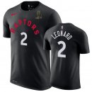 T Shirt NBA Toronto Raptors Kawhi Leonard Negro