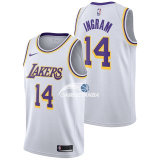 Camisetas NBA de Brandon Ingram Los Angeles Lakers Blanco Association 18/19