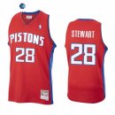 Camisetas NBA Detroit Pistons Isaiah Stewart Rojo Throwback