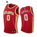 Camisetas NBA de Atlanta Hawks Delon Wright 75th Season Diamante Rojo Icon 2021-22
