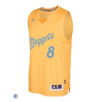 Camisetas NBA Denver Nuggets 2016 Navidad Danilo Gallinari Amarillo