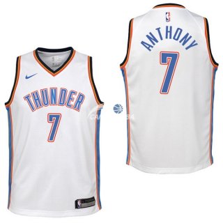 Camiseta NBA Ninos Oklahoma City Thunder Carmelo Anthony Blanco Association 17/18