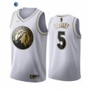 Camisetas NBA de Malik Beasley Minnesota Timberwolves Blanc Oro 19/20