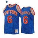 Camisetas NBA New York Knicks NO.6 Quentin Grimes Royal Throwback 2022