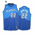 Camiseta NBA Ninos Milwaukee Bucks Khris Middleton Azul Ciudad 2020-21