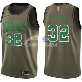 Camisetas NBA Salute To Servicio Boston Celtics Kevin Mchale Nike Ejercito Verde 2018