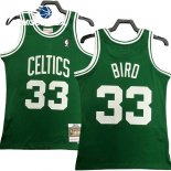 Camisetas NBA Boston Celtics NO.33 Larry Bird Verde Retro 1985 86
