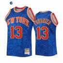 Camisetas NBA New York Knicks NO.13 Evan Fournier Royal Throwback 2022