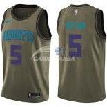 Camisetas NBA Salute To Servicio Charlotte Hornets Nicolas Batum Nike Ejercito Verde 2018