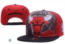 Snapbacks Caps NBA De Chicago Bulls Rojo Negro NO.05