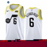 Camisetas NBA Nike Utah Jazz NO.6 Nickeil Alexander Walker Blanco Association 2022-23