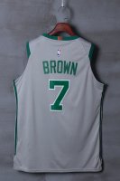 Camisetas NBA de Jaylen Brown Boston Celtics Gris Ciudad 17/18