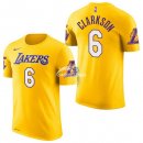 Camisetas NBA de Manga Corta Jordan Clarkson Los Angeles Lakers Amarillo 17/18