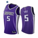 Camisetas NBA de Sacramento Kings De'Aaron Fox 75th Season Diamante Purpura Icon 2021-22