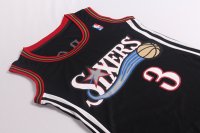 Camisetas NBA Mujer Allen Iverson Philadelphia 76ers Negro