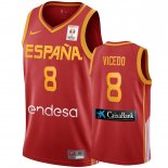 Camisetas Copa Mundial de Baloncesto FIBA 2019 Spain Edgar Vicedo Vino Tinto