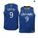 Camisetas de NBA Ninos Orlando Magic Nikola Vucevic Azul Hardwood Classics