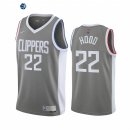 Camisetas NBA Earned Edition Los Angeles Clippers NO.22 Rodney Hood Gris 2022