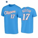 T Shirt NBA Los Angeles Clippers NO.17 Jason Preston 75th Azul Ciudad 2021-22