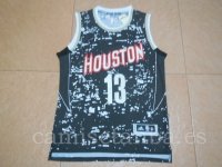 Camisetas NBA Luces Ciudad Lillard Houston Harden Azul