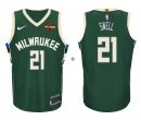 Camisetas NBA de Tony Snell Milwaukee Bucks Verde 17/18