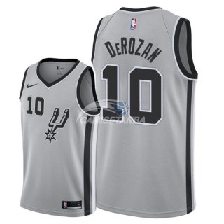Camisetas NBA de DeMar DeRozan San Antonio Spurs Gris Statement 2018