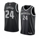 Camisetas NBA De Detroit Pistons Joe Johnson Negro Ciudad 2019-20