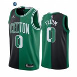 Camisetas NBA de Boston Celtics Jayson Tatum Negro Verde Split Edition 2021-22