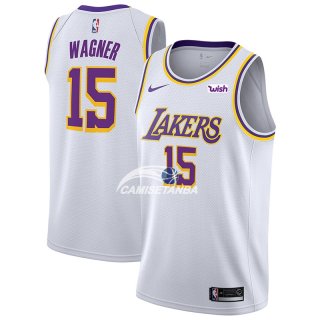 Camisetas NBA de Moritz Wagner Los Angeles Lakers Blanco 18/19