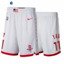Pantalon NBA de Houston Rockets Yao Ming Blanco Ciudad 2020