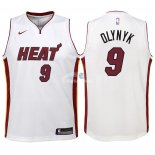 Camisetas de NBA Ninos Miami Heat Kelly Olynyk Blanco Association 2018