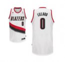 Camisetas NBA de Lillard Portland Trail Blazers Rev30 Blanco