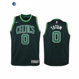 Camisetas de NBA Ninos Edición ganada Boston Celtics Jayson Tatum Verde 2021