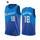 Camisetas NBA de Milwaukee Bucks Georgios Kalaitzakis Nike Azul Ciudad 2021