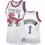 Camisetas NBA Toronto Raptors Tracy McGrady Blanco Hardwood Classics