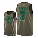 Camisetas NBA Salute To Servicio Boston Celtics Jaylen Brown Nike Camuflaje Militar 2018
