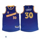 Camisetas NBA de Retro Stephen Curry Golden State Warriors Retro Azul Amarillo