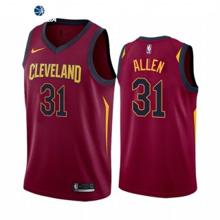 Camiseta NBA de Cleveland Cavaliers Jarrett Allen Rojo Icon 2020-21