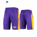 Camisetas NBA de Los Angeles Lakers Blanco Purpura Rosa 2021