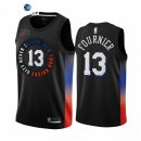 Camisetas NBA de New York Knicks Evan Fournier Nike Negro Ciudad 2021
