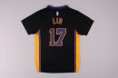 Camisetas NBA de Manga Corta Jeremy Lin Los Angeles Lakers Negro