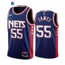 Camisetas NBA Brooklyn Nets Mike James Marino Ciudad Throwback 2021-22