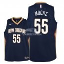Camisetas de NBA Ninos New Orleans Pelicans E'Twaun Moore Marino Icon 2018