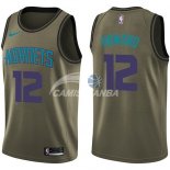 Camisetas NBA Salute To Servicio Charlotte Hornets Dwight Howard Nike Ejercito Verde 2018