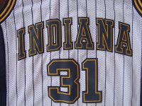 Camisetas NBA de Reggie Miller Indiana Pacers Blanco Tira