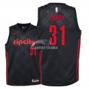 Camisetas de NBA Ninos Portland Trail Blazers Seth Curry Nike Negro Ciudad 2018