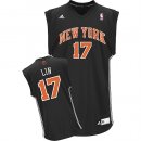 Camisetas NBA de Jeremy Lin New York Knicks Negro