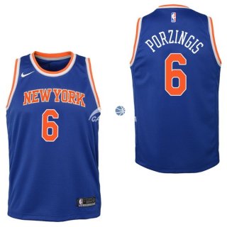 Camiseta NBA Ninos New York Knicks Kristaps Porzingis Azul Icon 17/18