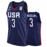 Camisetas Copa Mundial de Baloncesto FIBA 2019 USA C.J. McCollum Marino