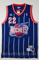 Camisetas NBA de Retro Clyde Drexler Houston Rockets Azul